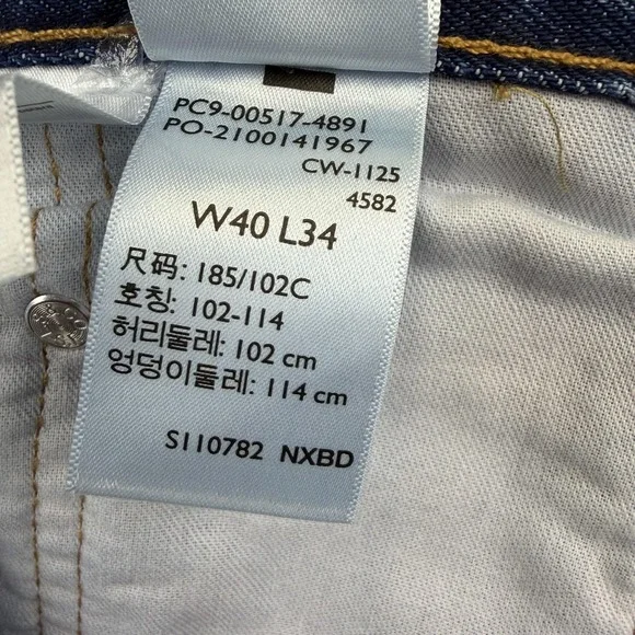 Levis 517 Jeans Mens 40x34 Blue Bootcut Denim Medium Wash Classic Fit **38x34** - Picture 15 of 16